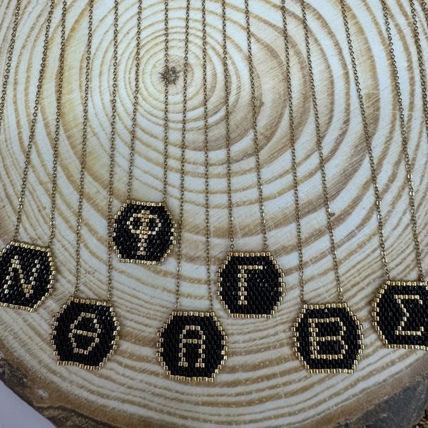 κολιέ miyuki μονόγραμμα 1