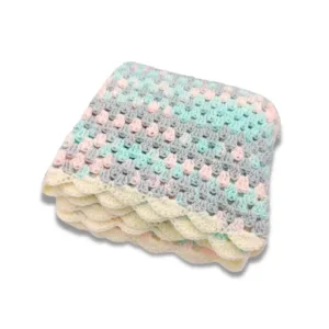 Πλεκτή απαλή βρεφική Κουβέρτα, Ακρυλική (100 x 100εκ)