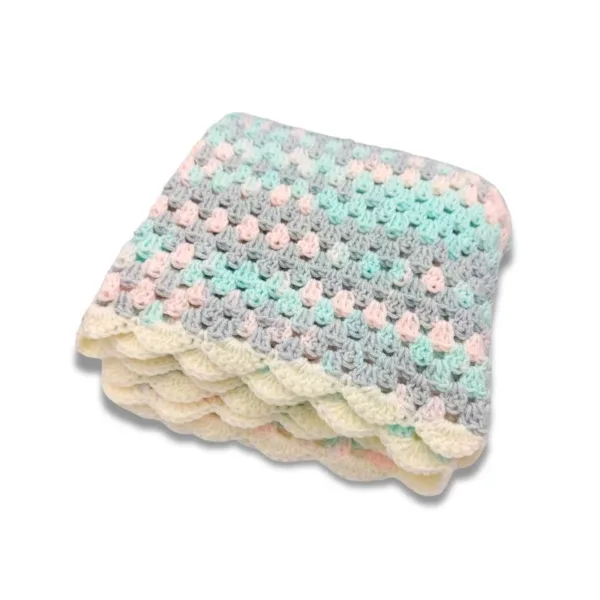 Πλεκτή απαλή βρεφική Κουβέρτα, Ακρυλική (100 x 100εκ)
