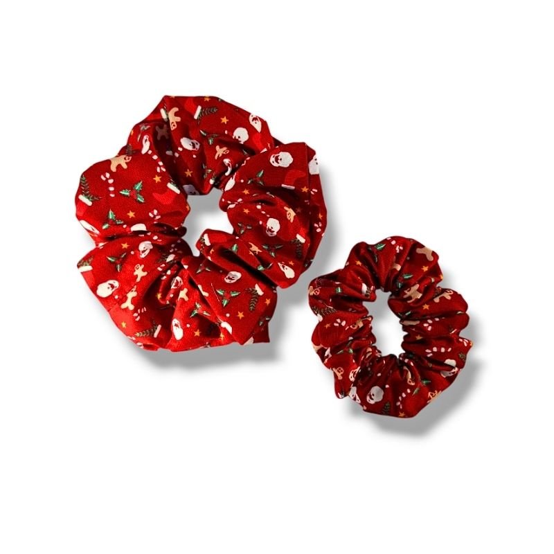 Handmade-christmas-scrunchies-red-byvsl