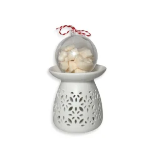 Σετ καυστήρα - 2 ρεσώ & wax melts 80gr σε Χριστουγεννιάτικη Μπάλα