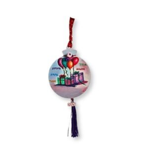 Ξύλινο γούρι ζωγραφισμένο, Μπαλόνια χρωματιστά