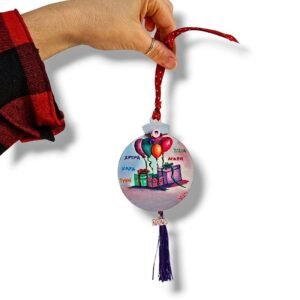 Ξύλινο γούρι ζωγραφισμένο, Μπαλόνια χρωματιστά