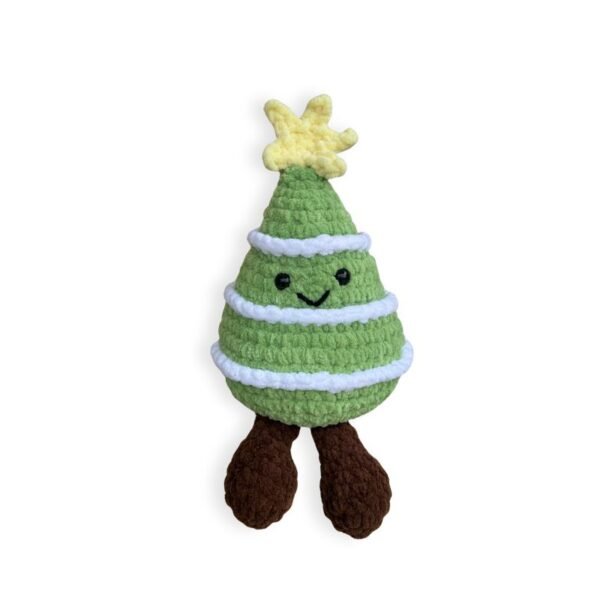 Χειροποίητο πλεκτό Κουκλάκι Χριστουγεννιάτικο Δέντρο