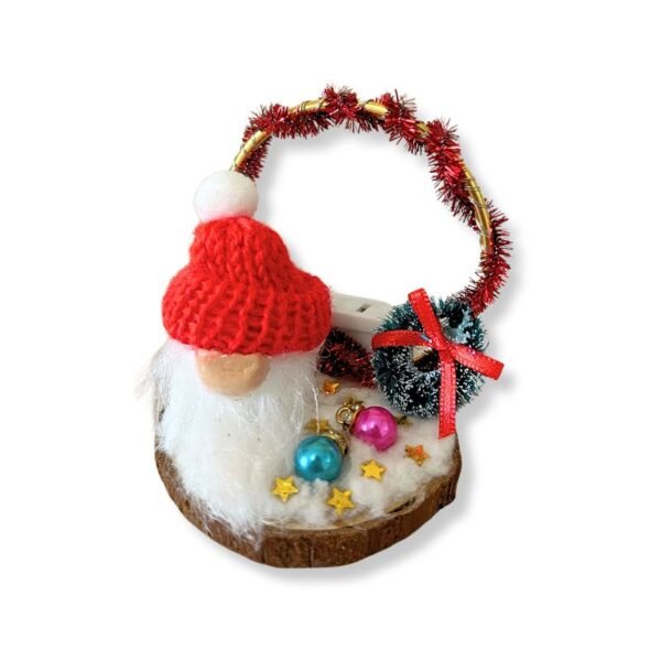 Χριστουγεννιάτικο διακοσμητικό με τον Άγιο Βασίλη φωτιζόμενο