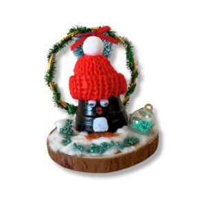Χριστουγεννιάτικο διακοσμητικό με πιγκουινάκι φωτιζόμενο
