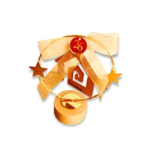 Επιτραπέζιο Γούρι με Φως και Χρυσά Αστέρια