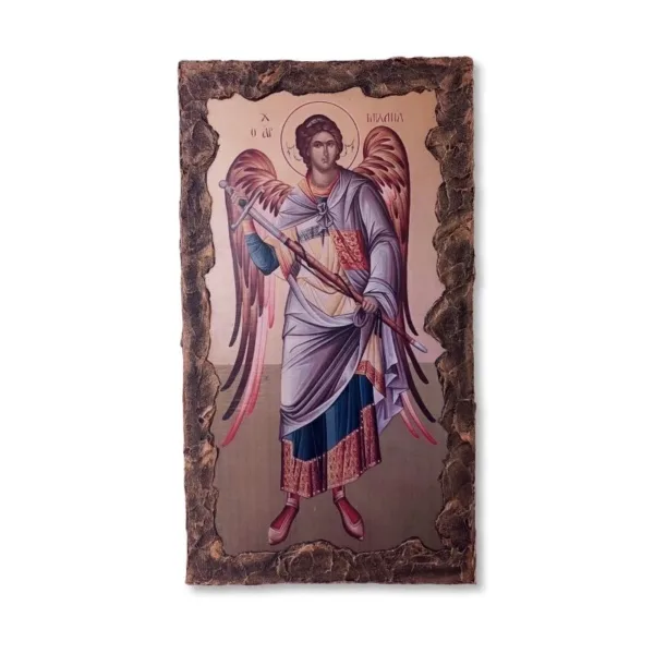 Εικόνα Αρχάγγελου Μιχαήλ σε φυσικό ξύλο