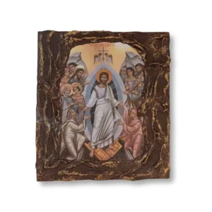 Εικόνα Ανάσταση Ιησού Χριστού σε φυσικό ξύλο