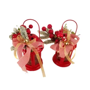 Κόκκινο Χριστουγεννιάτικο φαναράκι