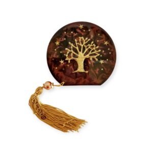 Επιτραπέζιο γούρι με χρυσό Δέντρο της Ζωής σε υγρό γυαλί