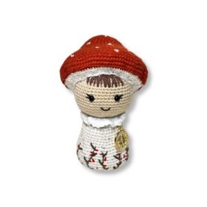 Πλεκτό Χριστουγεννιάτικο Στολίδι / Γούρι Μεγάλο Μανιτάρι - 15εκ.