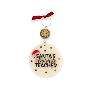 Γούρι-στολίδι από υγρό γυαλί για το δάσκαλο η τη δασκάλα