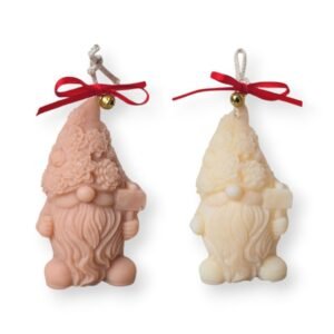 Κερί Ελαιοκράμβης - Χριστουγεννιάτικος Νάνος με κοντό σκούφο