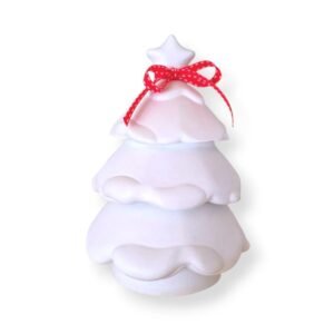 Κερί σόγιας σε Πορσελάνινο Χριστουγεννιάτικο Δεντράκι 3 Επιπέδων