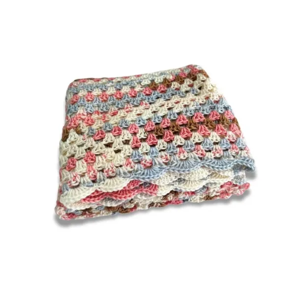 Πλεκτή βρεφική Κουβέρτα (110x110εκ) Ακρυλική