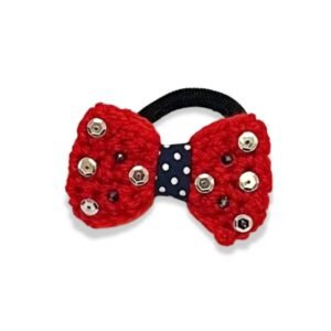 Λαστιχάκι μαλλιών πλεκτό - παγέτα