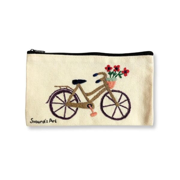 Υφασμάτινo νεσεσέρ Κεντημένο με ποδήλατο