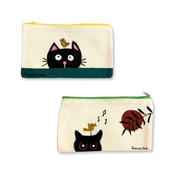 Υφασμάτινο Νεσεσέρ ζωγραφισμένο με γατάκια