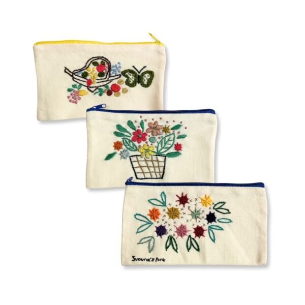 Υφασμάτινo νεσεσέρ Κεντημένο με λουλούδια
