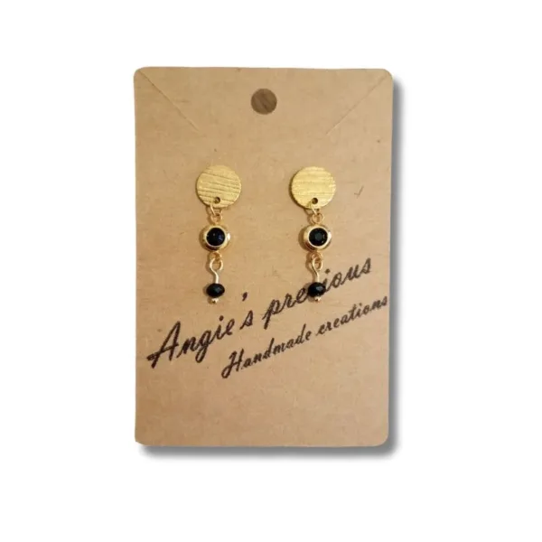 Σκουλαρίκια ατσάλινα χρυσά σικ