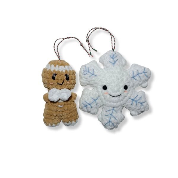 Σετ πλεκτά Χριστουγεννιάτικα amigurumi στολίδια