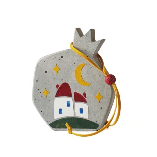 Τσιμεντένιο ρόδι με σπιτάκια, γούρι 2026