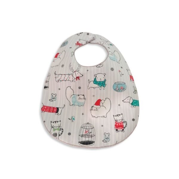 Χριστουγεννιάτικες σαλιάρες διπλής όψης, σετ 2 τμχ