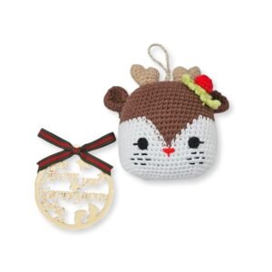 Χριστουγεννιάτικο στολίδι Ρούντολφ πλεκτό