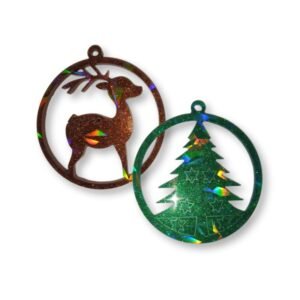 Σετ ιριδίζοντα στολίδια Χριστουγεννιάτικου δέντρου