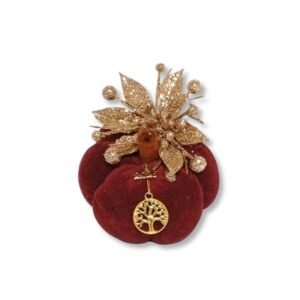 Βελούδινη κολοκύθα γούρι Δαμασκηνί (9cm)