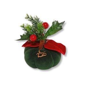 Βελούδινη κολοκύθα γούρι Κυπαρισσί (12cm)