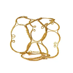 Βραχιόλι Μανσέτα Χαλκός Επιχρυσωμένος 24Κ ρυθμιζόμενο