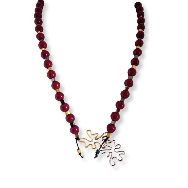 Χειροποίητο κολιέ με ημιπολύτιμες πέτρες