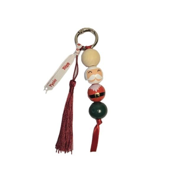 Μπρελόκ γούρι με χάντρες, Χριστουγεννιάτικο, Άγιος Βασίλης