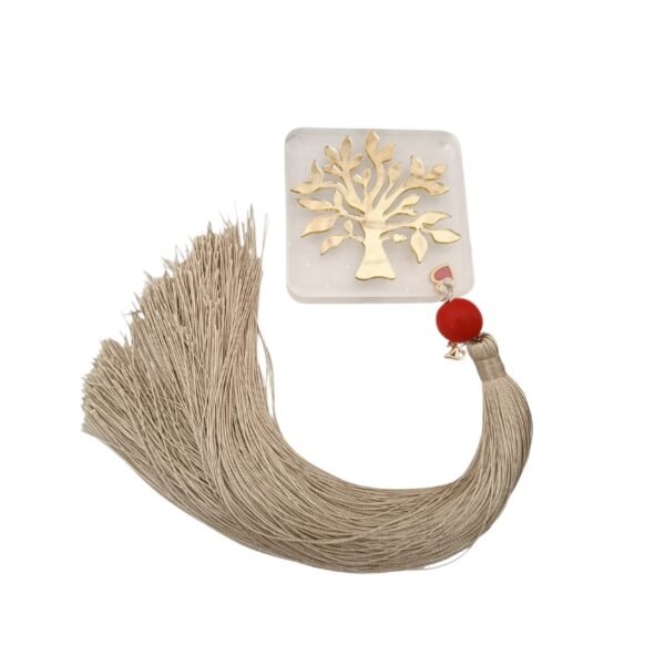 Επιτραπέζιο πλεξιγκλάς γούρι με δέντρο ζωής και μακριά φούντα