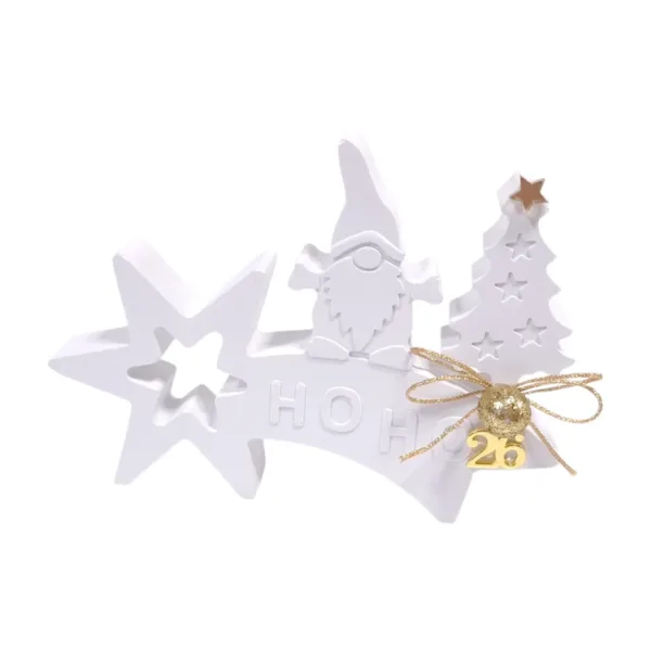 Γούρι 2026 χριστουγεννιάτικο διακοσμητικό HO HO HO (14x10εκ)