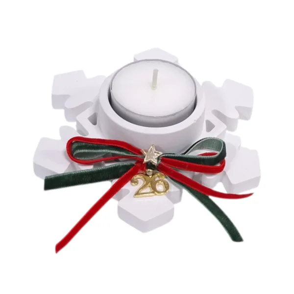 Γούρι 2026 χιονονιφάδα με ρεσό (11εκ)