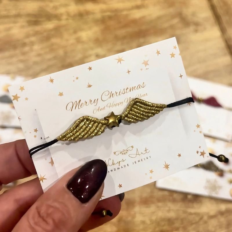 macrame-christougenniatiko-vrachioli-gouri-ftera-aggelou-se-xryso-metalize-chroma