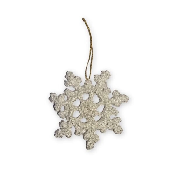 Χριστουγεννιάτικο Στολίδι πλεκτή χιονονιφάδα