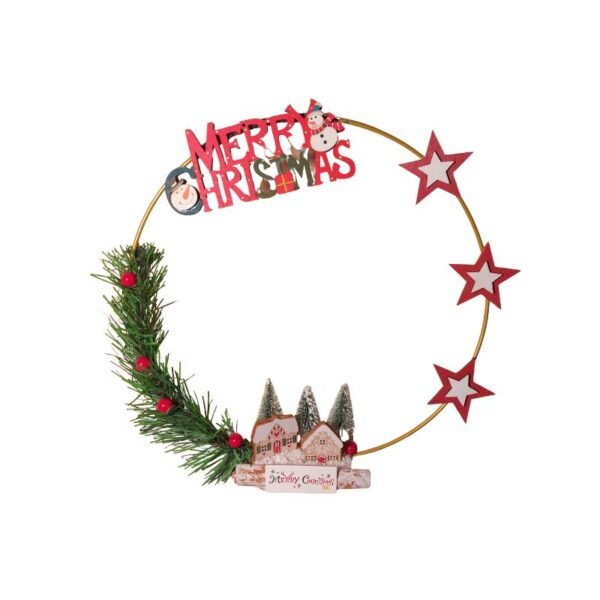 Χριστουγεννιάτικο Στεφανάκι Vintage "MERRY CHRISTMAS"