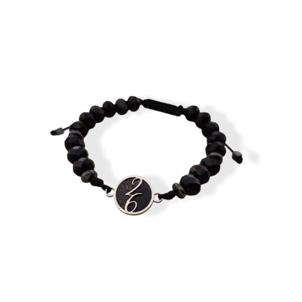 Unisex Bραχιόλι γούρι 2026 ατσάλινο με αιματίτες