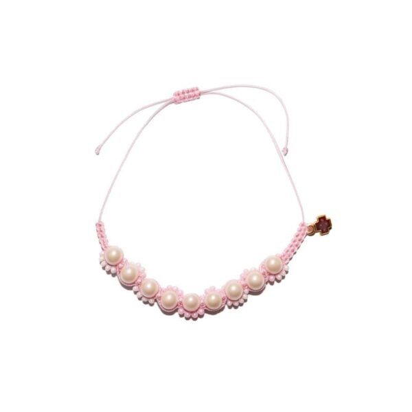 Μαρτυρικό βάπτισης για κορίτσι με μακραμέ (ελαχ.20τμχ)