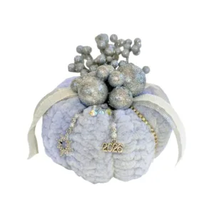 Χριστουγεννιάτικη γαλάζια κολοκύθα γούρι 2026