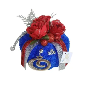 Χριστουγεννιάτικη μπλε κολοκύθα γούρι 2026