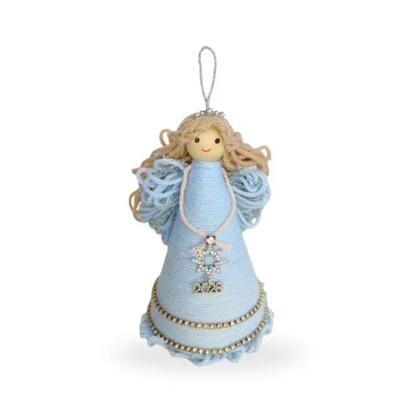 Στολίδι γούρι '26 Χριστουγεννιάτικο, Γαλάζιο αγγελάκι