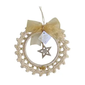 Στεφανάκι πλεκτό γούρι 2026, Ιβουάρ