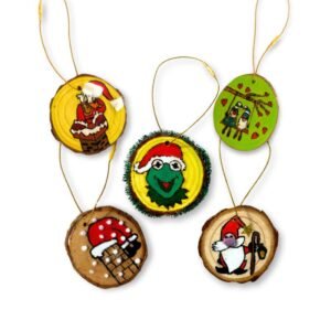 Χριστουγεννιάτικο στολίδι ξύλινο, Santa