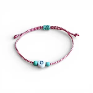 Παιδικό unisex μαρτάκι με χάντρα-μονόγράμμα