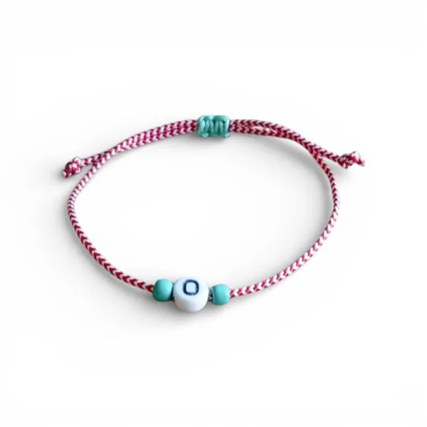 Παιδικό unisex μαρτάκι με χάντρα-μονόγράμμα